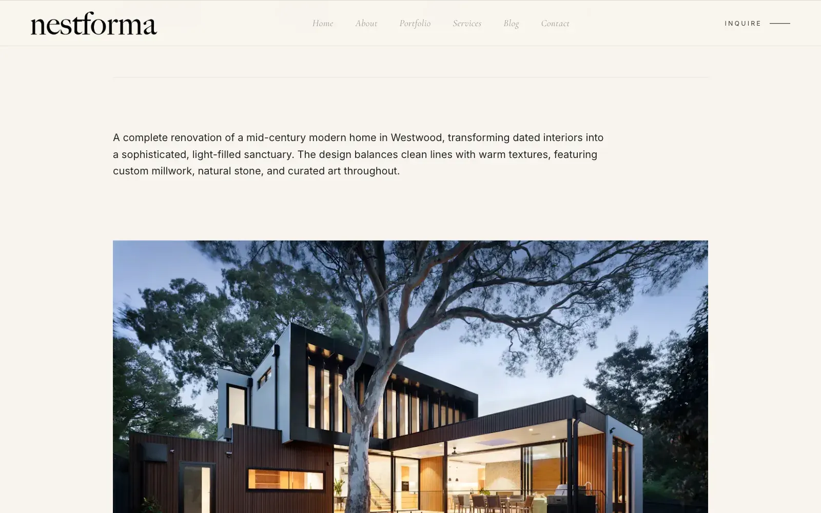 Detail proyek Westwood Residence